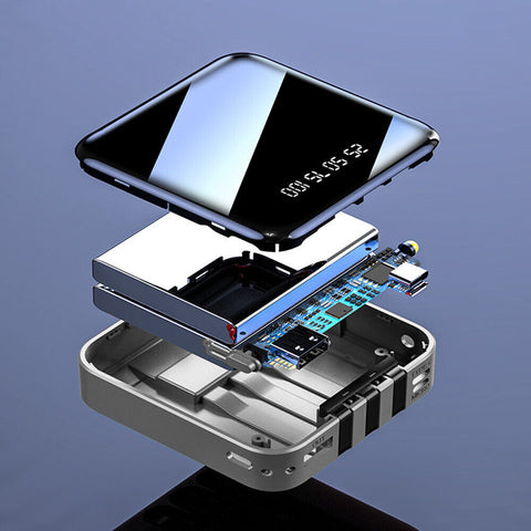 Portable 10000mAh Power Bank Mini USB Pack LED Battery Charger For Mobile Phone