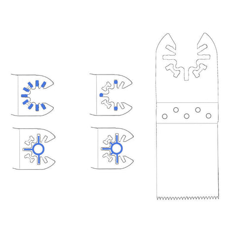 30PCS Oscillating Multi Tool Blade Saw Blades Wood Metal Cutter For Dewalt Fein