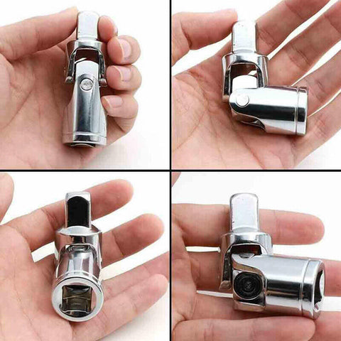 7Pcs Joint Impact Socket & Adapter Set,1/4" 3/8" 1/2" Impact Socket Universal