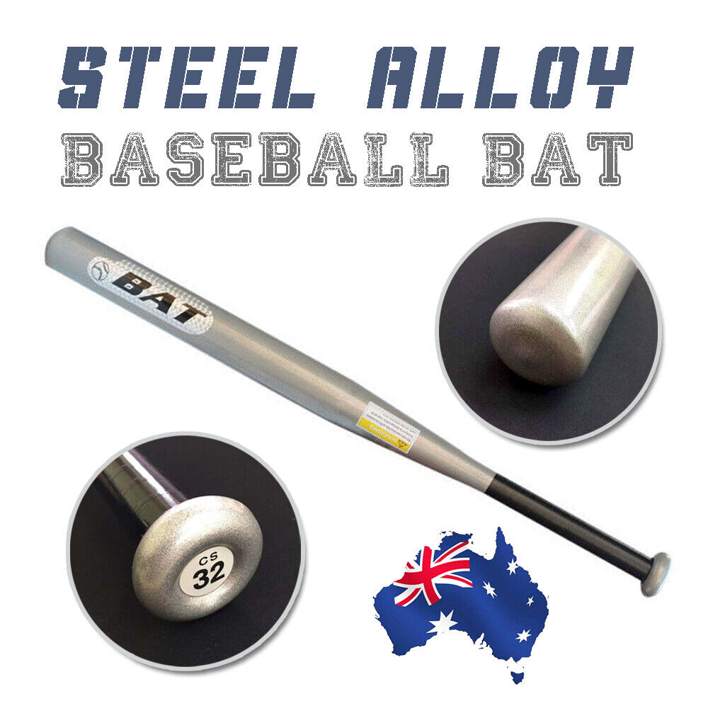 32"/25" Steel alloy Silver Baseball Bat Racket Softball Sports Lightweight