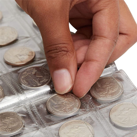 240 Slots Coin Holder Collection Storage Money Penny Pockets Album Book Folder