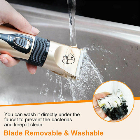 Electric Dog Clipper Comb Set Hair Trimmer Blade Cat Pet Grooming Horse Cordless