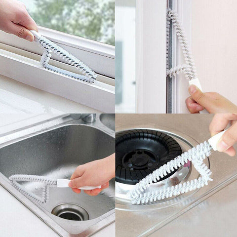 2 in 1 Floor Brush- Scrub Brush Bath Wiper 120° Rotating Head Home Cleaning Tool