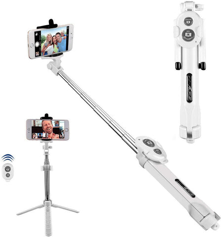 Unipod Selfie Stick Handheld Tripod Bluetooth Shutter Remote For Phone Universal