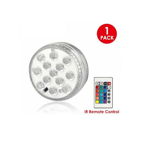 Underwater Lights Waterproof LED RGB Submersible Aquarium Pool Pond Lamp Remote