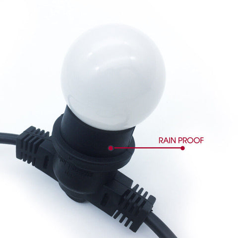 20m LED Bulb String Lights Fairy Party Christmas Wedding Party In/Outdoor Decor