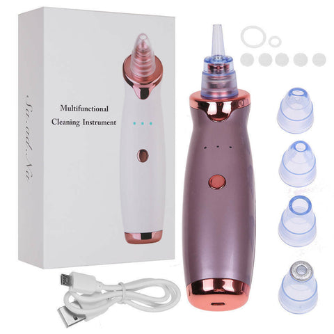 Face Facial Pore Blackhead Vacuum Derma Suction+Usb Charge Diamond Dermabrasion