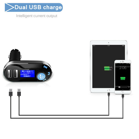 Bluetooth Radio Car Wireless FM Transmitter Dual USB Charger MP3 Music Player