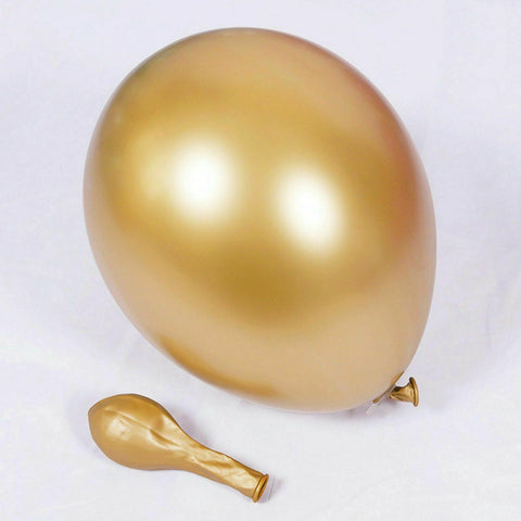50PCS Metallic Balloon 30cm Thick Chrome Helium Birthday Wedding Party Balloons