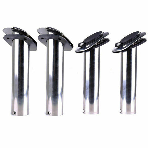 304 Marine Grade Stainless Steel Flush Mount 30 Degree Fishing Rod Holders