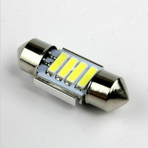 4 x 31MM FESTOON 7020 4SMD LED INTERIOR DOME MAP LIGHT BULB GLOBE 12V CAR 4WD