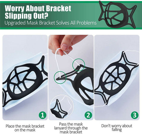 5-50X 3D Inner Support Frame Silicone Bracket Protector Reusable Holder