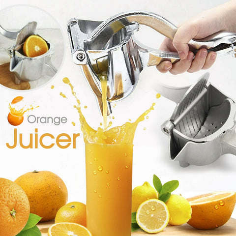 Manual Juicer Aluminium Alloy Hand Juice Press Squeezer Fruit Juicer Extractor