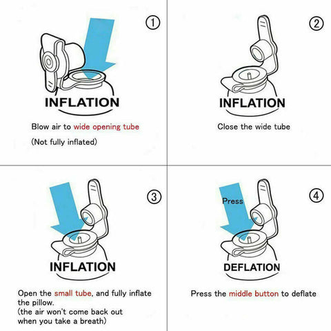 Travel Inflatable Foot Rest Air Pillow Cushion Office Home Leg Footrest Relax AU
