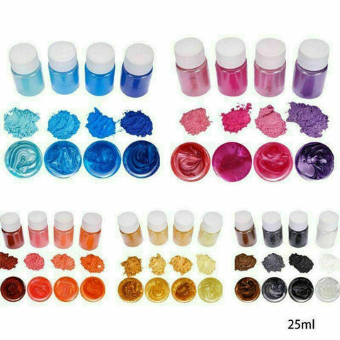 20x Mixed Mica Powder Epoxy Resin Dye Pearl Natural Mica Pigment Mineral Powder