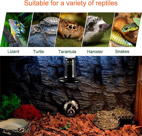 Infrared Ceramic Heat Lamp Bulb Reptile Pet Chicken Snake Brooder Home Incubator