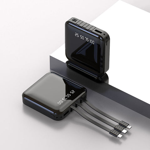 Portable 10000mAh Power Bank Mini USB Pack LED Battery Charger For Mobile Phone