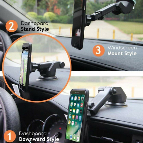 360° Mount Car Windscreen Phone Magnet Holder GPS Dashboard Suction Cradle Stand
