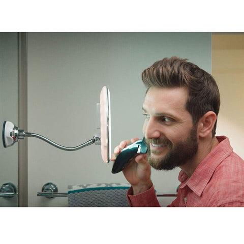 Magnifying Makeup Mirror With LED Light Cosmetic 360° Rotation Flexible AU