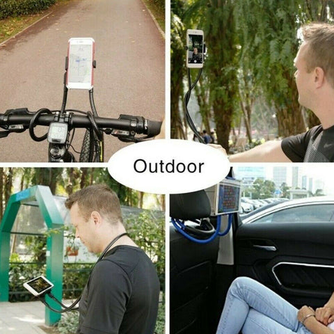 Flexible Lazy Bracket Mobile Phone Neck Hanging Stand Holder For Samsung iPhone