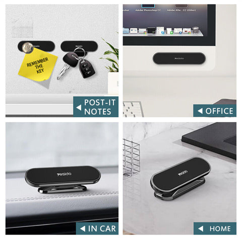 360° Rotate Universal Magnetic Car Mount Dash Phone Holder for iPhone Galaxy GPS