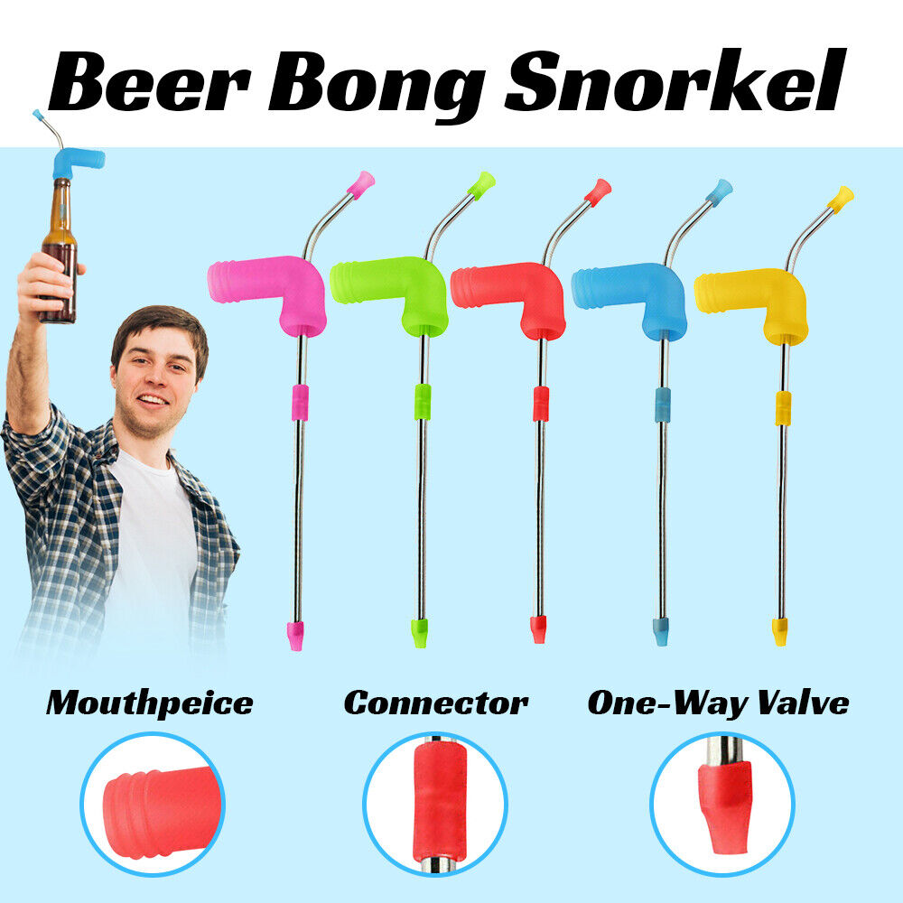 Party Beer Funnel Snorkel Straw Drinking Games Hens Bucks House Entertainment