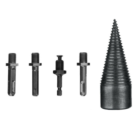 5X Speed Twist Drill Bit Wood Firewood Log Splitter Screw Splitting Cone Reamer