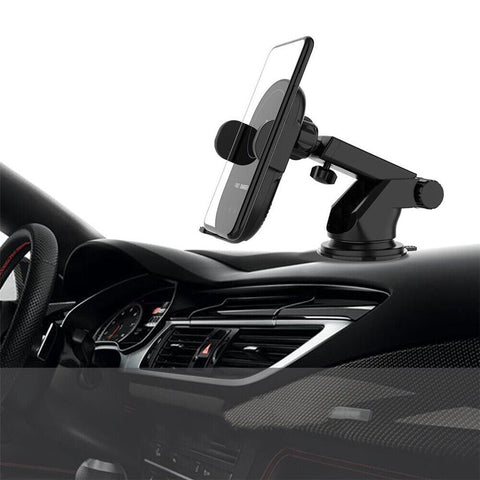 Wireless Fast Charger Car Mount Phone Holder Automatic Clamp Windscreen Stand