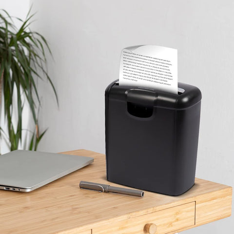Electric Home Office Shredder Cutter 6 Sheets A4 Strip Cut Document Shredder