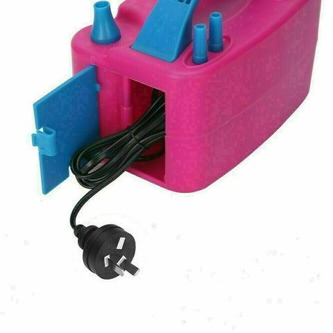 Electric Balloon Pump Inflator 600W Power 2 Nozzles Portable