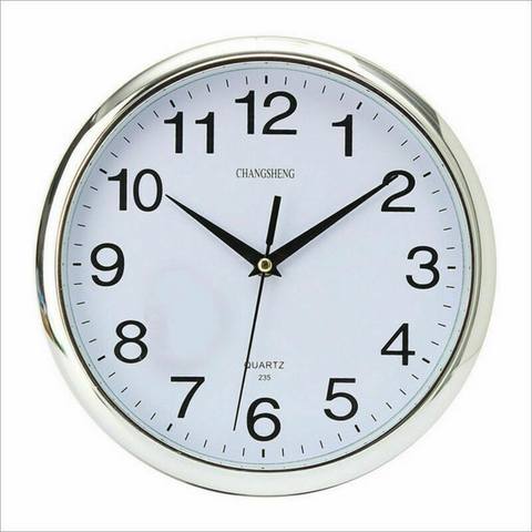 Quartz Wall Clock Round Square Wall Clock Silent Non-Ticking Battery Operated