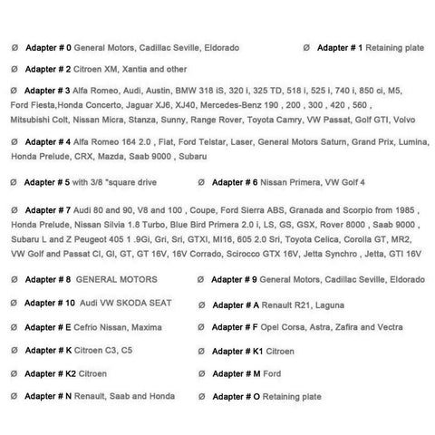 23pcs Disc Brake Wind Back Tool Kit to Rewind Car Automotive Caliper Piston