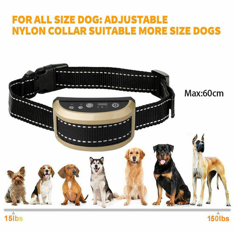 2019 Anti Bark Dog Training Collar Stop Barking Rechargeable Auto Collars OZ