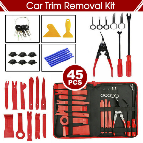 Car Trim Removal Tool Auto Hand Tools Pry Bar Dash Panel Door Interior Kit 45PCS