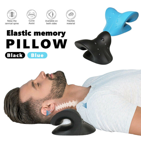 Cervical Traction Pillow, Neck Stretcher Device - Neck Pain,Headaches,TMJ Relief