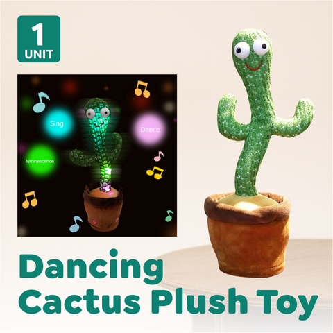 Dancing Cactus Plush Toy Doll Electronic Recording Shake With Song Funny Gift AU