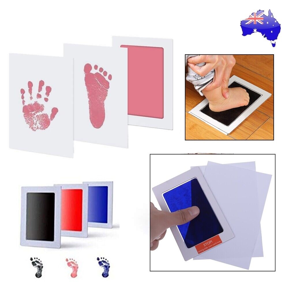Inkless Wipe Hand and Foot Print Kit Newborn Christening Baby Pet Keepsake Gift