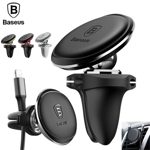 Baseus Universal Phone Air Vent Holder Car Magnetic Mount Stand Wire Holder Dock