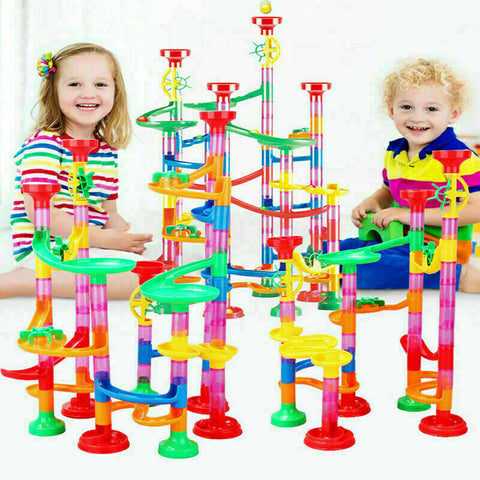 105Pcs Marble Run Race Construction Maze Ball Track DIY Building Block Kids Toy
