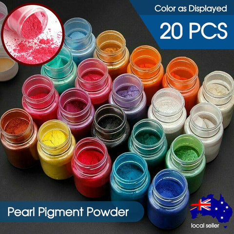 20x Mixed Mica Powder Epoxy Resin Dye Pearl Natural Mica Pigment Mineral Powder