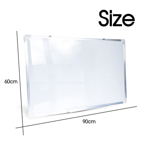 Magnetic Office Board Portable Whiteboard 90X60CM Commercial FREE Marker Eraser