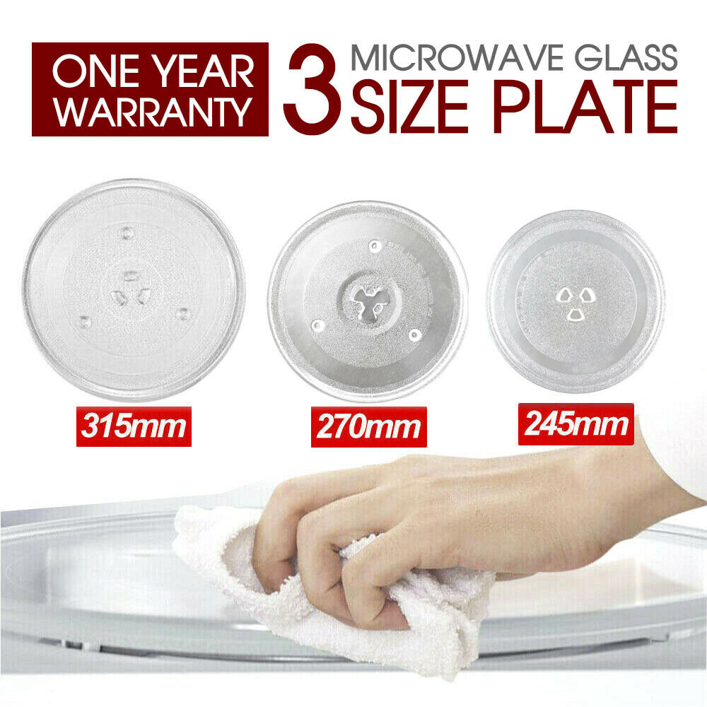 Microwave Oven Platter Turntable Glass Tray Glass Plate Dia AU 24.5/27/31.5cm
