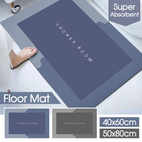 Super Absorbent Floor Mat Soft Quick-Drying Non-Slip Diatom Mud Bath Floor Mat
