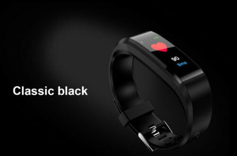 Blood Pressure Heart Rate Monitor Fitness Tracker Smart Bracelet Watch Wristban