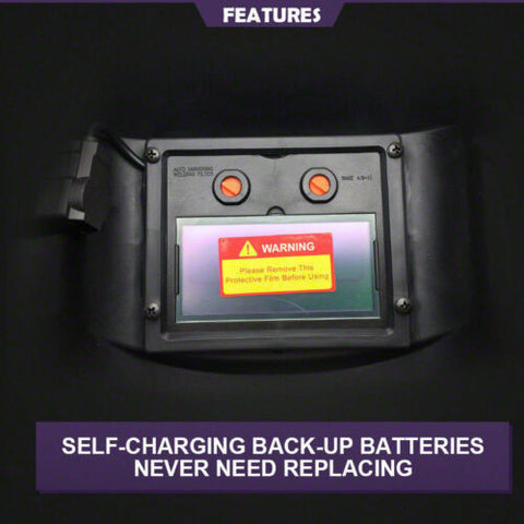 Solar Auto Darkening Welding Helmet BLACK Arc Tig Grinding Welder Mask