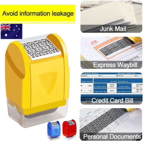 Data Guard Stamp Roller Protection Identity Confidential Privacy ID Theft