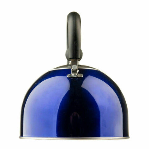 Adventure 2L Portable Camping Kettle Blue Stainless Steel Whistling Kettle