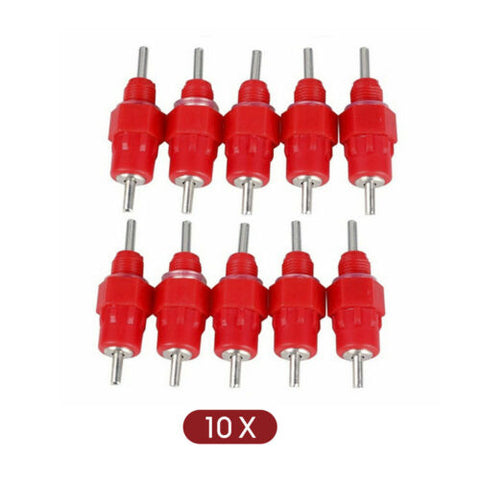10x Water Nipple Valves Auto Drinker Waterer Feeder Poultry Chicken Duck Bird