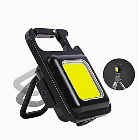 1x Strong light portable mini keychain small flashlight USB magnetic WorkLight