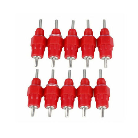 10x Water Nipple Valves Auto Drinker Waterer Feeder Poultry Chicken Duck Bird